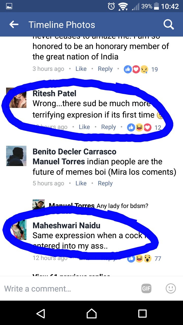 Indian Facebook Comments