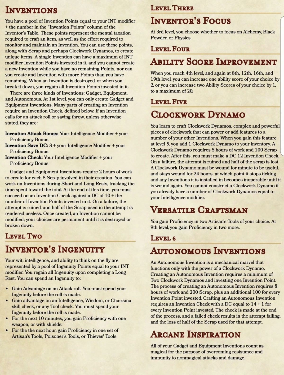 best homebrew classes 5e