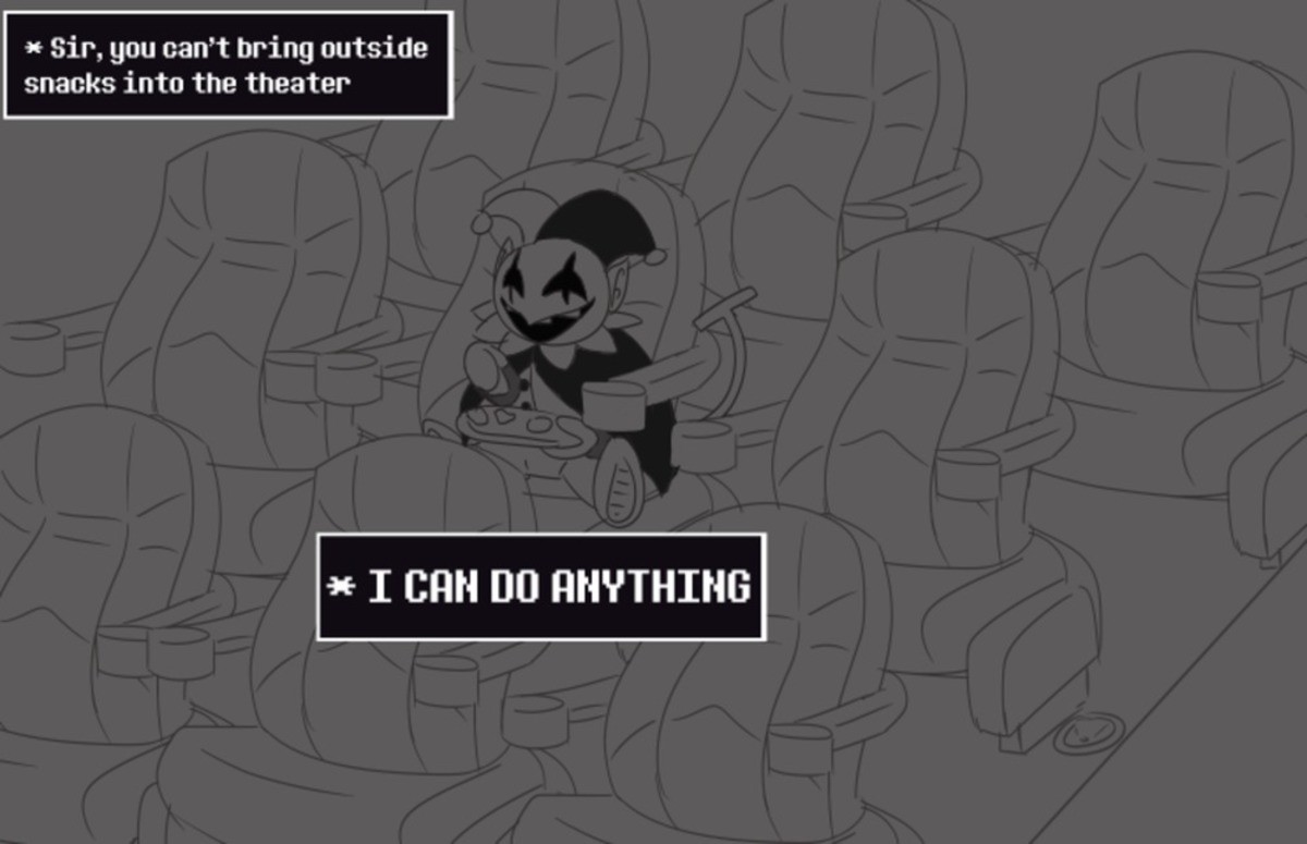 Is anything being done. Дельтарун мемы. Мемы про Джевила дельтарун. I can do anything. Deltarune i can do anything.