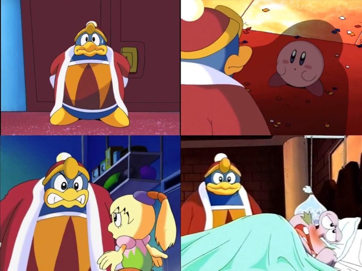 Kirby back at ya. Kirby right back at ya King Dedede. King Dedede Castle. Кирби мемы. King Dedede humanization.