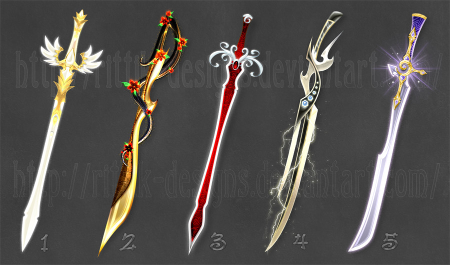 Cool Anime Swords Magic Swords 