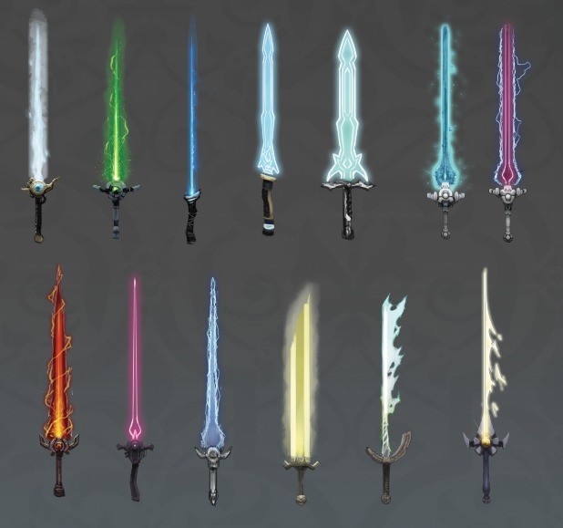 magical weapons
