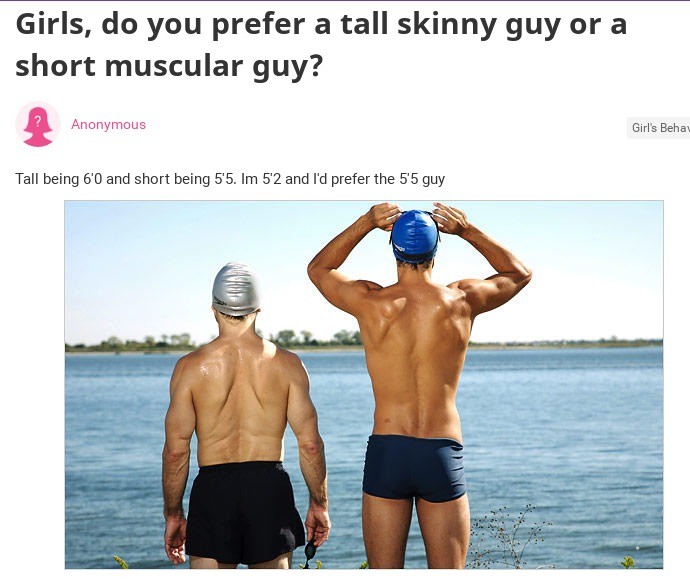 I am tall and skinny girl
