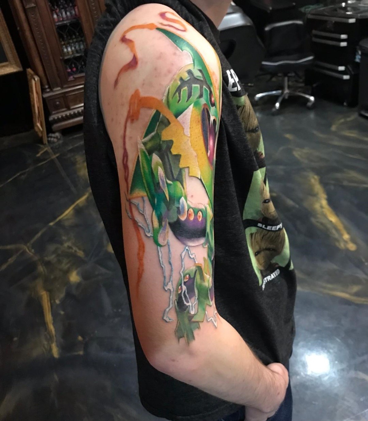 Amelia  Pokémon  Fun Tattoos on Instagram Shiny Rayquaza Who doesnt  love a shiny Ray Thank you SO much Lexie More like this in the future  PLEASE ShinyRayquaza