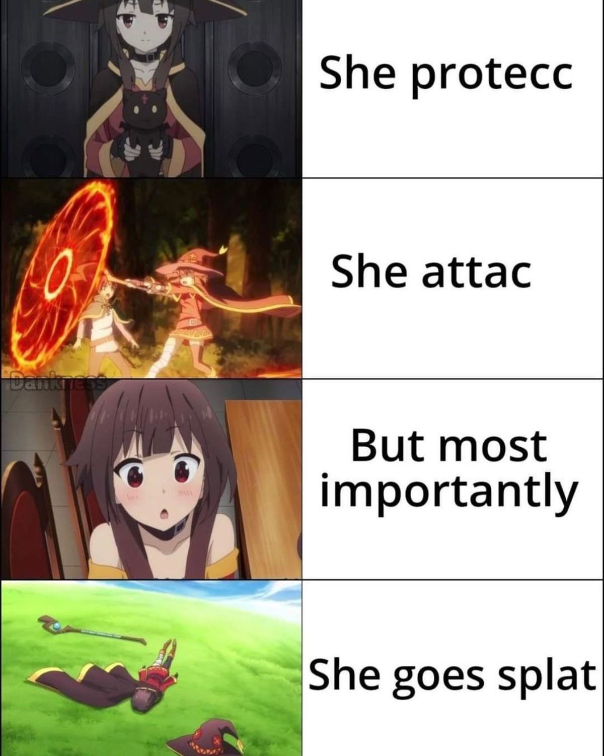 Only megumin is flat. Really sad : r/Konosuba