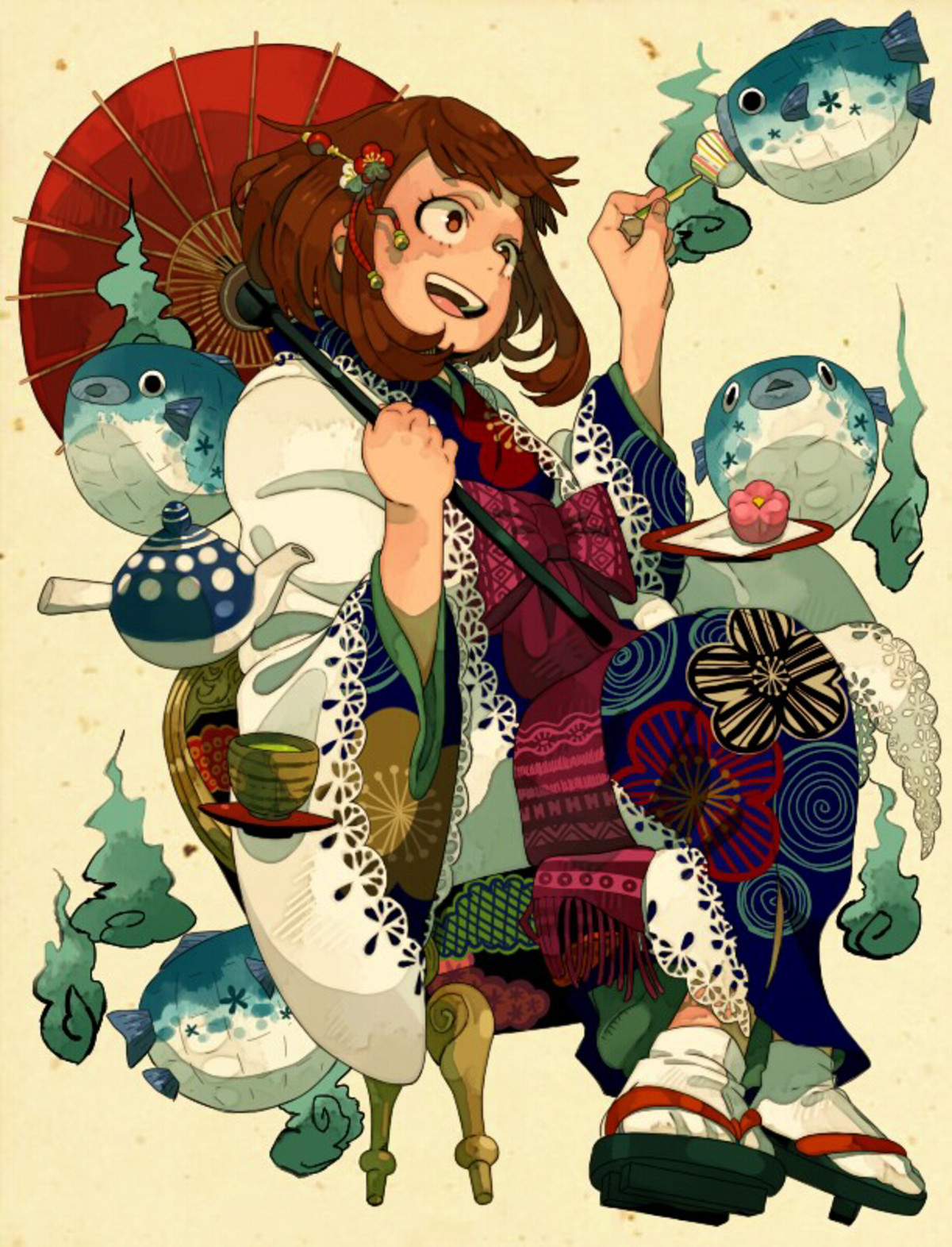  MHA  Classical Japanese Style  Art 