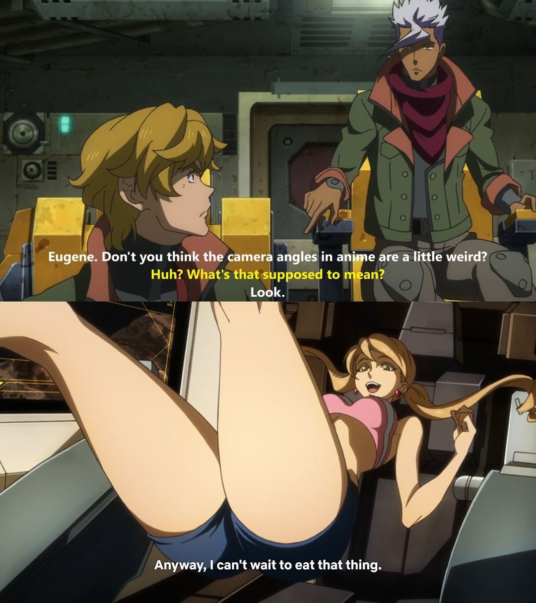 Dont you think camera angles in anime can be a little weird : r/Gundam