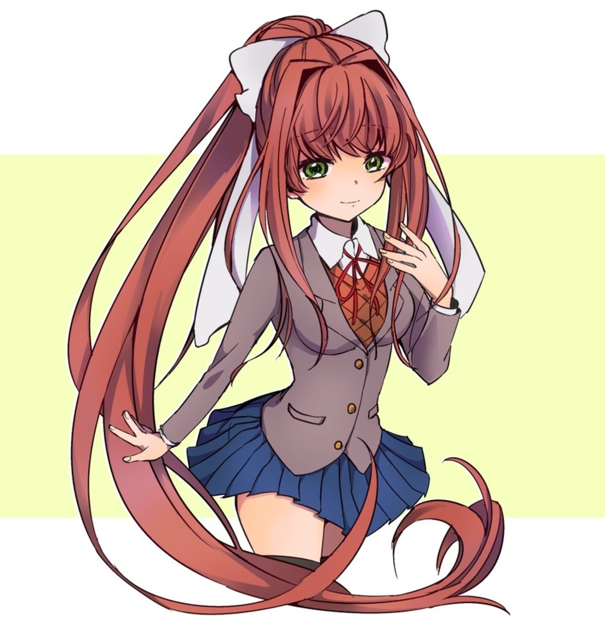 Ddlc. Моника Doki Literature Club. Doki Doki Literature Club Monica аниме. Моника персонаж Doki Doki. Моника доки доки литературный.