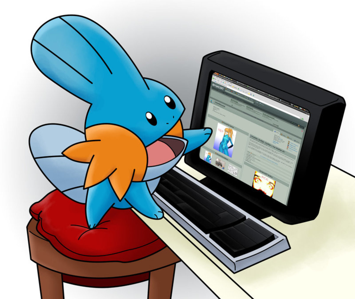 Busty webcam chick mudkip