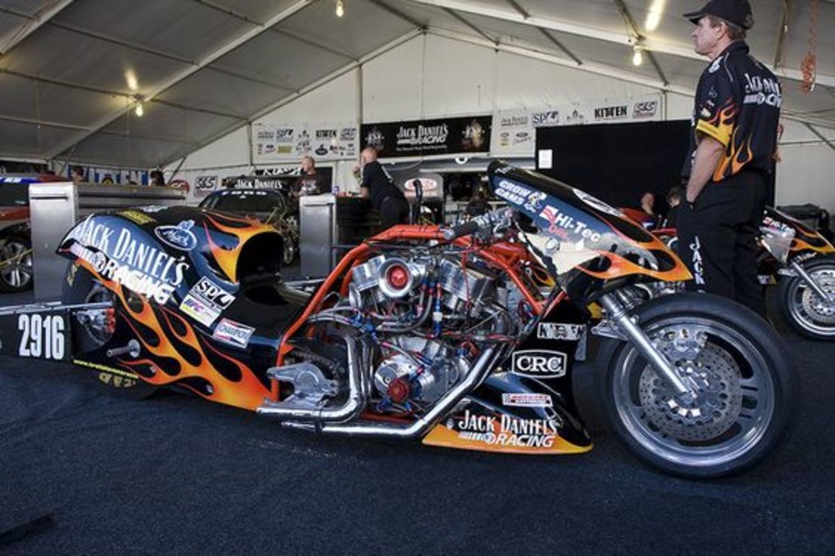 Drag race motorcycles