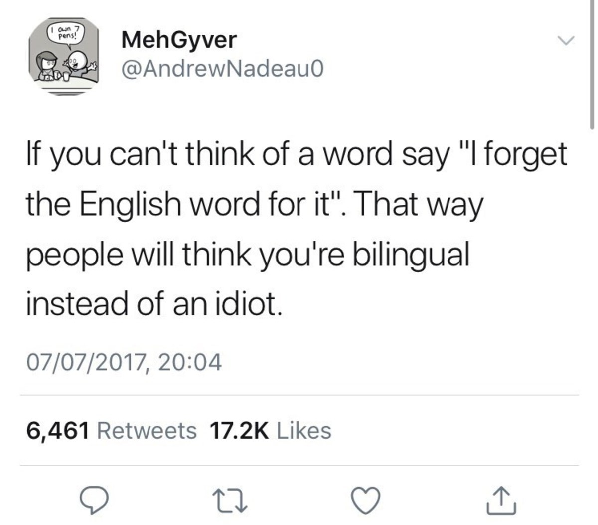 No Speak English