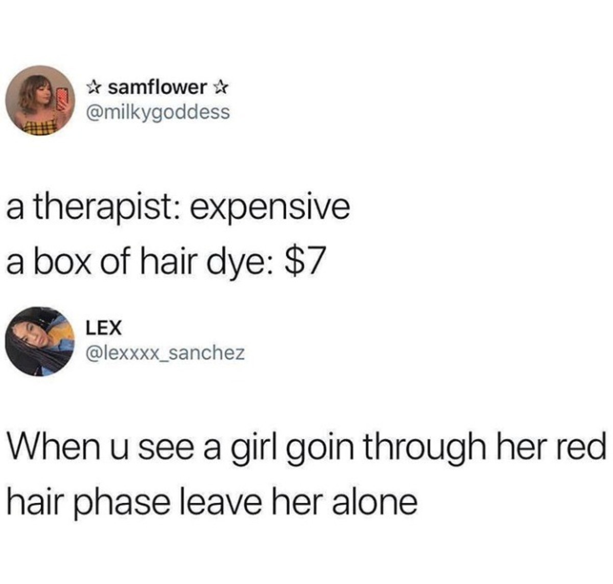 This expensive. Therapy is expensive this is free.