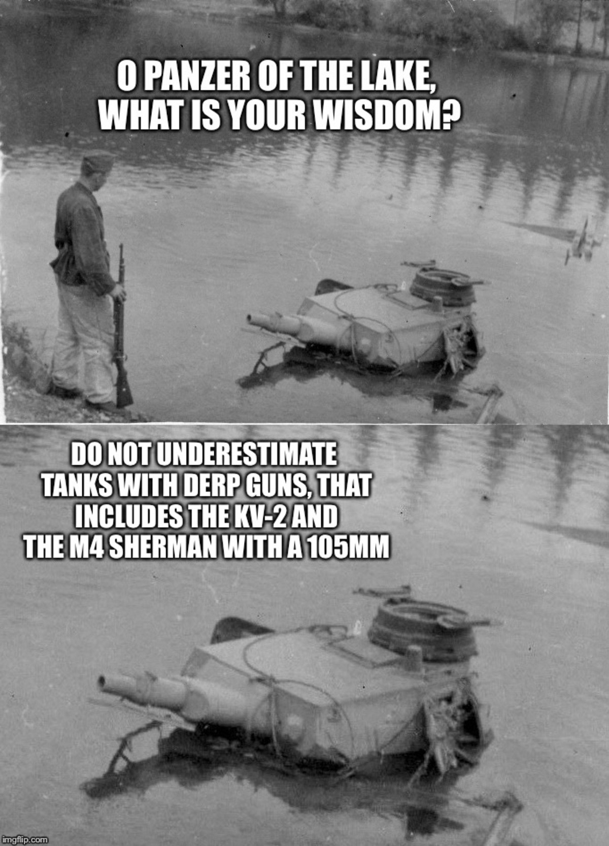 Panzer of the Lake, meme comp.