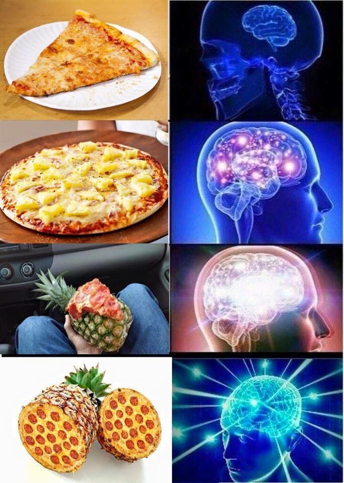 Image result for pineapple on pizza meme
