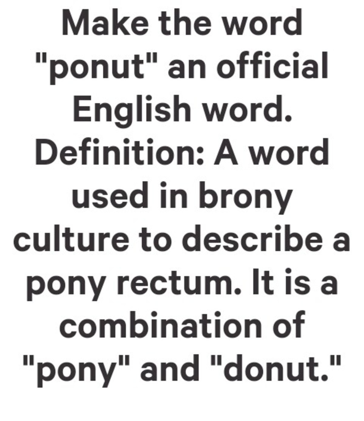 Ponut definition