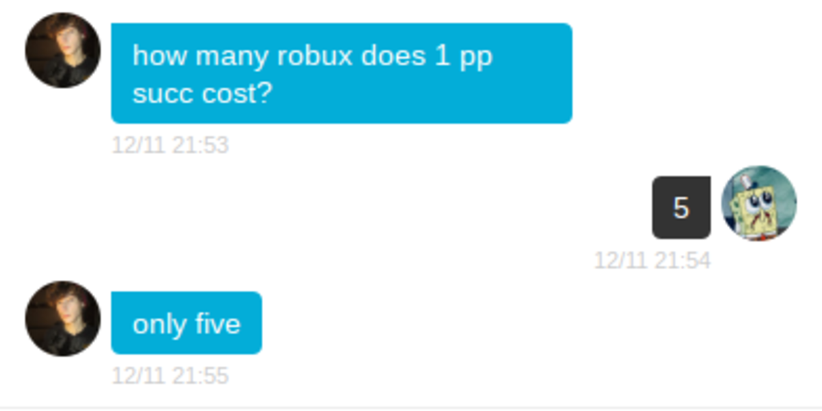 Pp Succ 5 Ronly 5 Robux - 5 robux