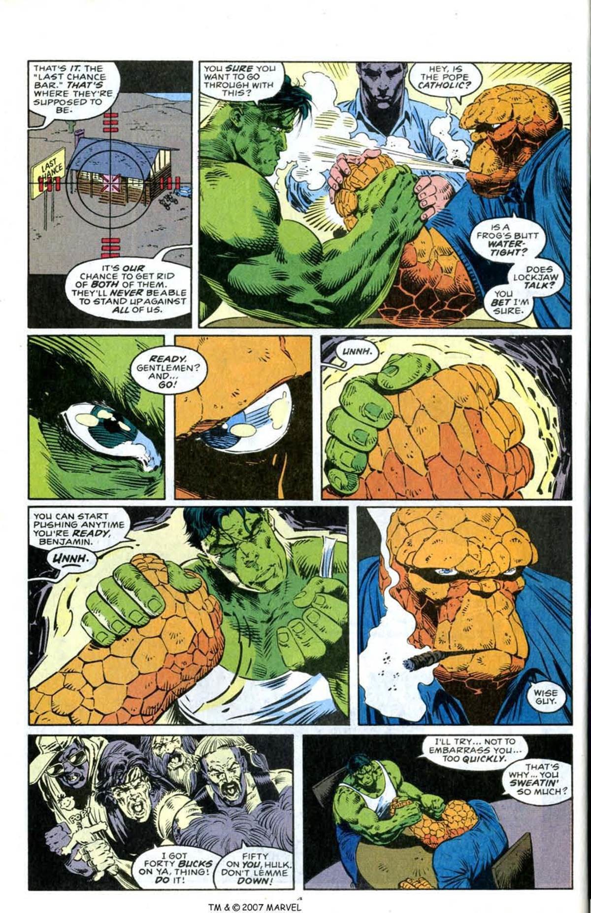 Professor Hulk Vs The Thing