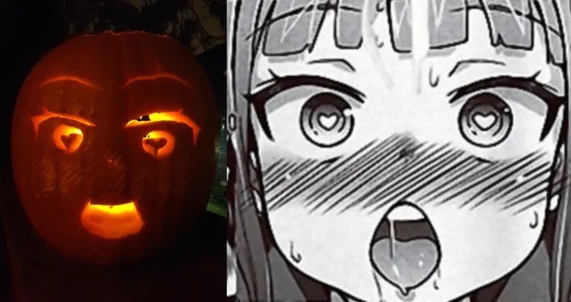 Rate my pumpkin carving skills! : r/goodanimemes