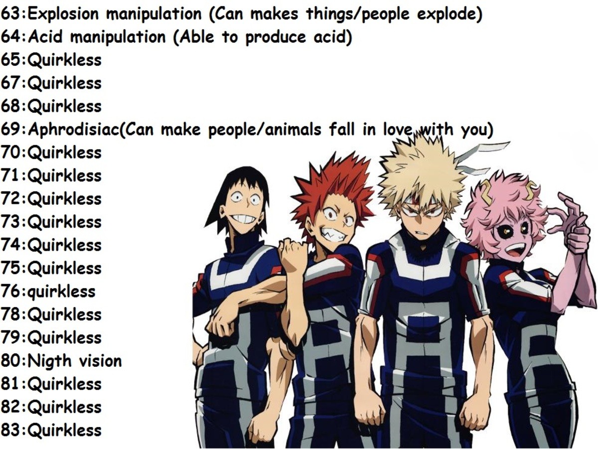 Roll Your Quirk And Post Your Reaction