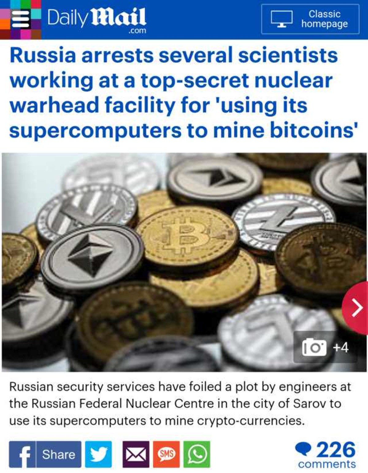 Russian Scientists Lose Jobs For Bitcoin - 