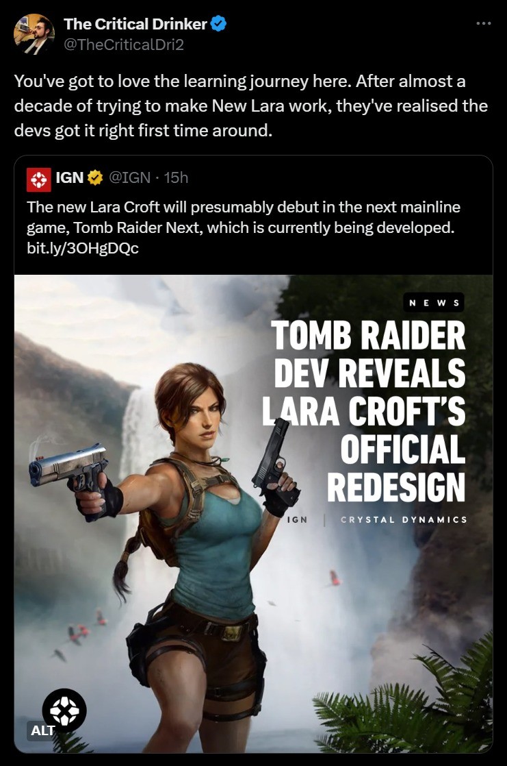 Tomb Raider Dev Reveals Lara Croft's Official Redesign