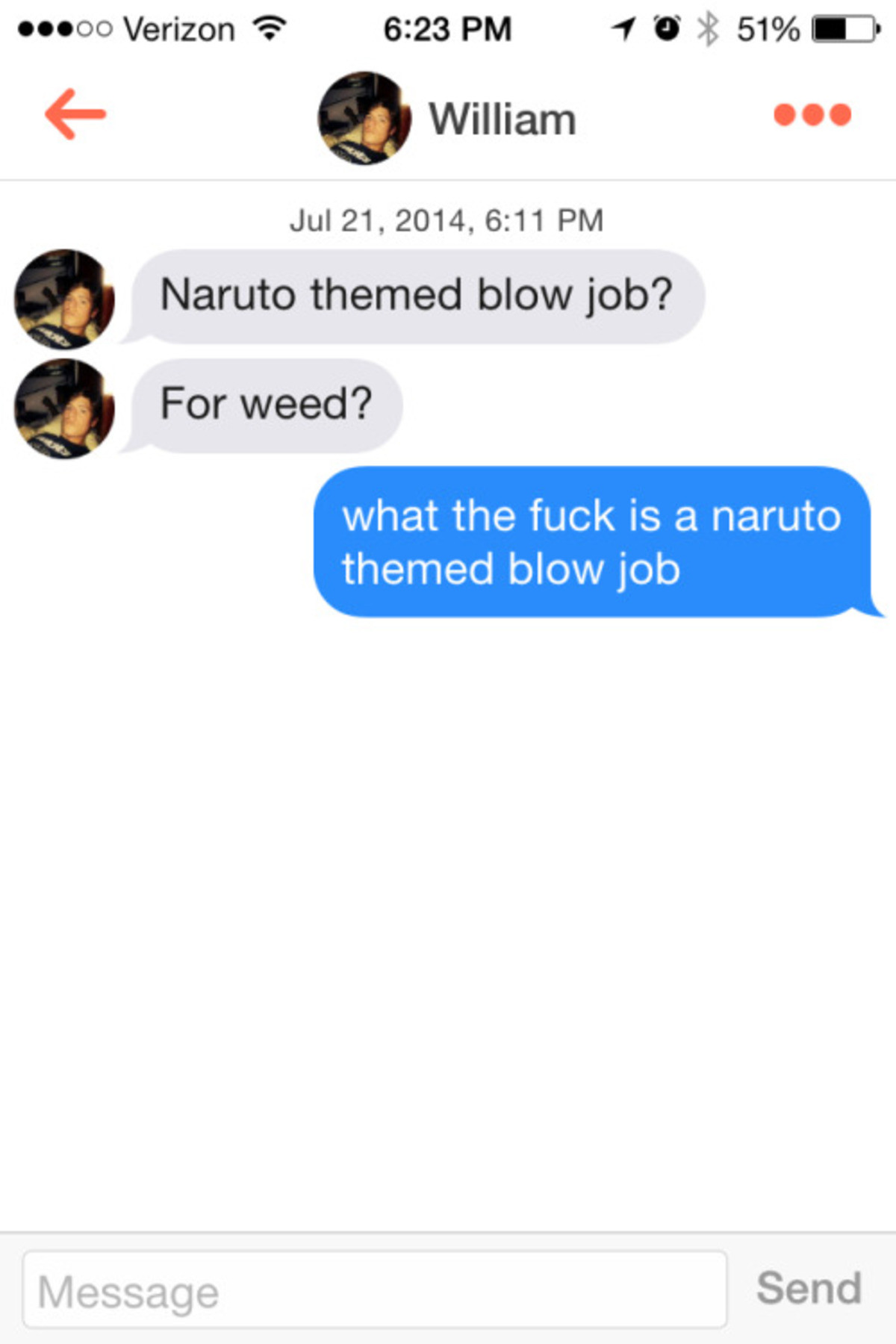 Naruto themed blowjob