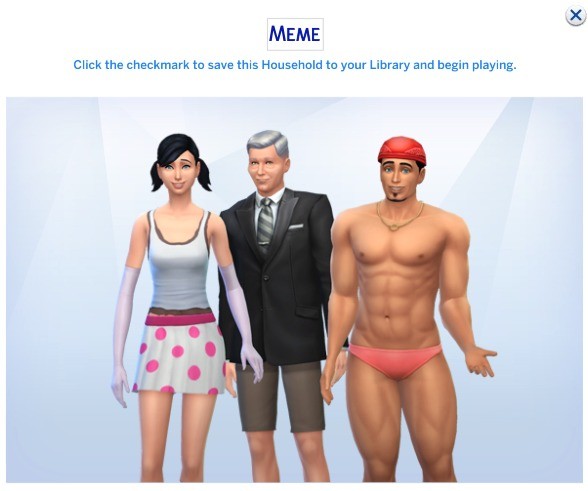 Sims 4 Meme Characters