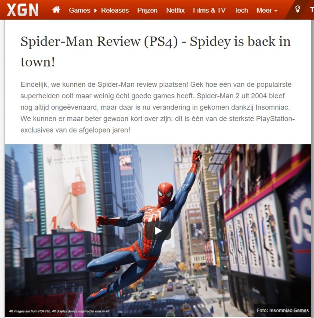 Marvel's Spider-Man review: “About as good as superhero gaming gets”