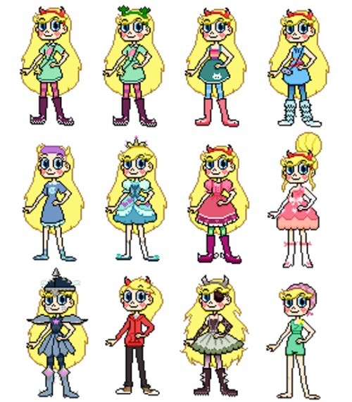 star butterfly outfits