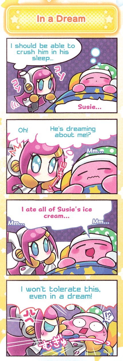 Susie tries to murder Kirby in his sleep