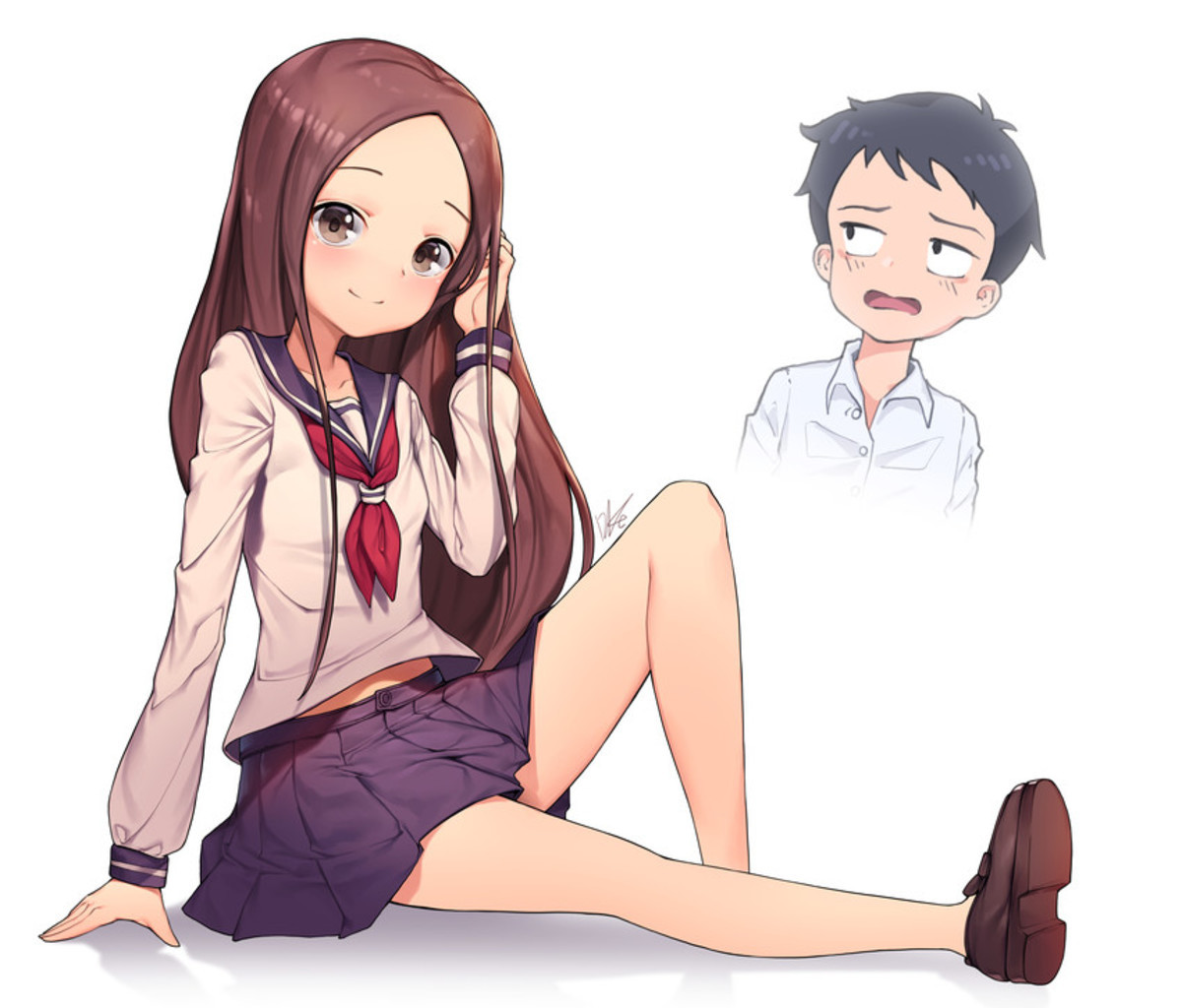 Translation: Takagi-san just wants to tease Nishikata.