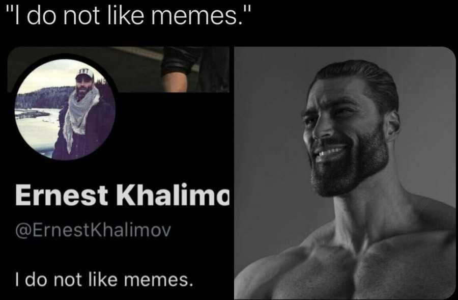 Ernest Khalimov (Man behind the Gigachad meme) responds to his