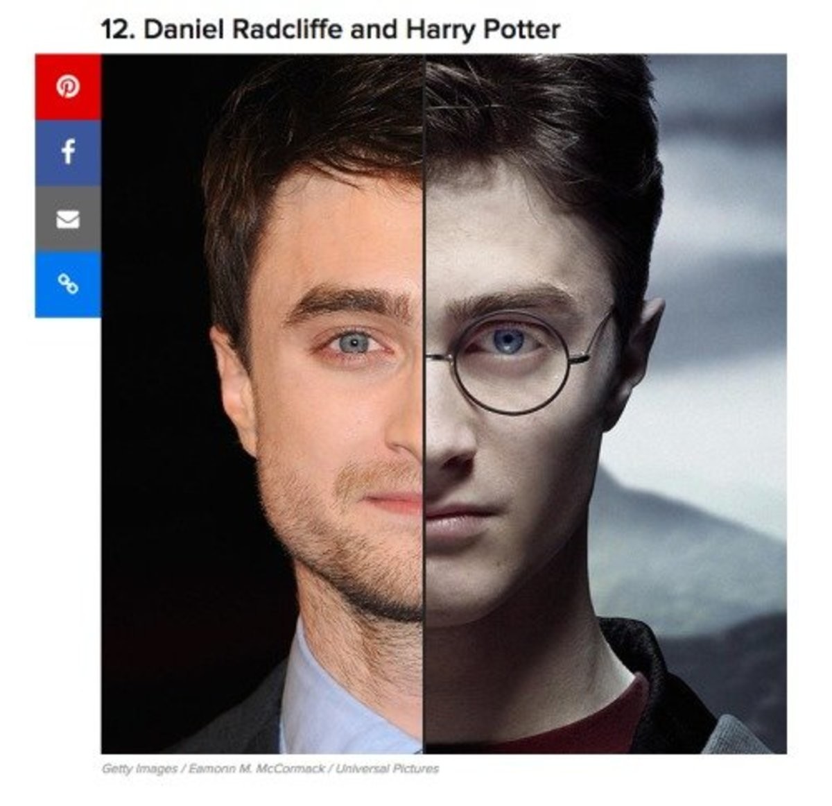 Daniel Radcliffe and Harry P. They Look Pretty Similar. 