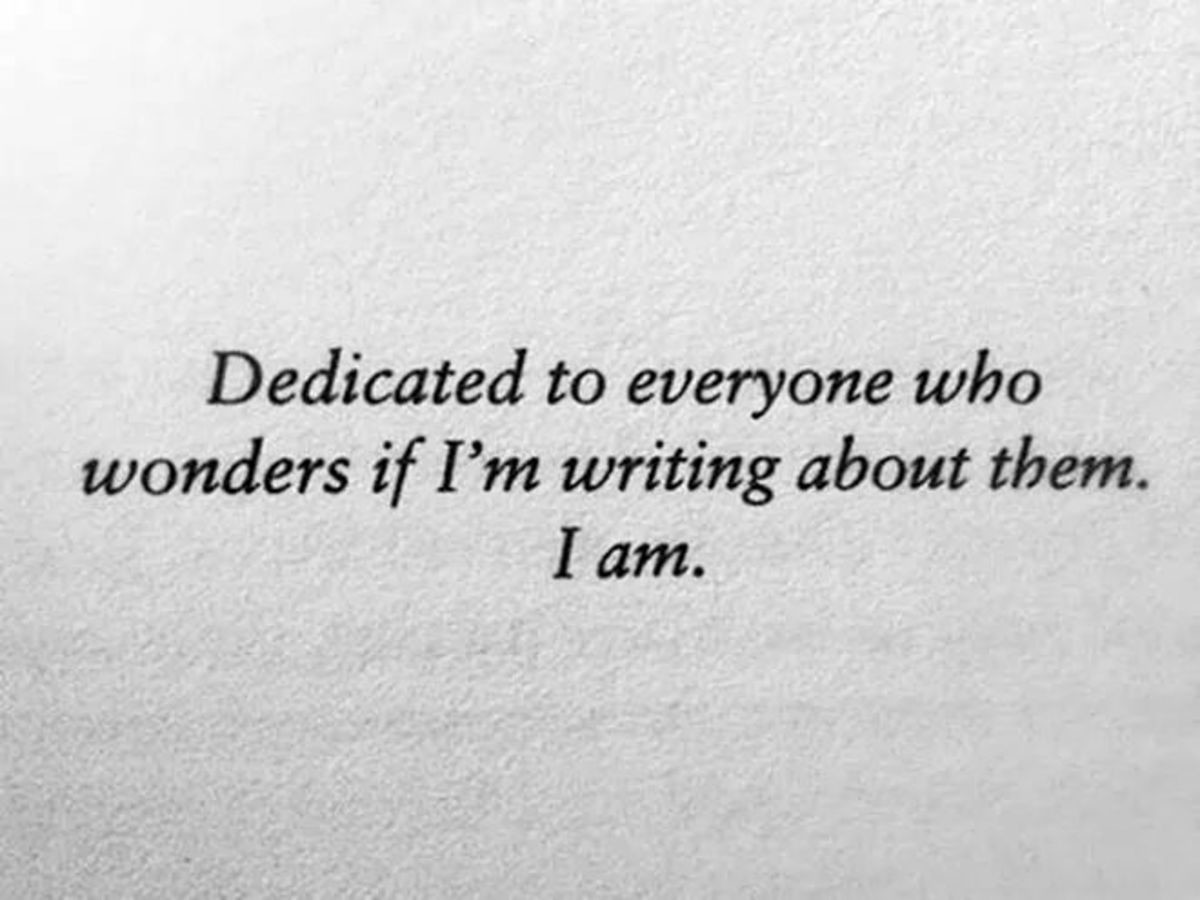 Who is your favourite writer. Dedicate.