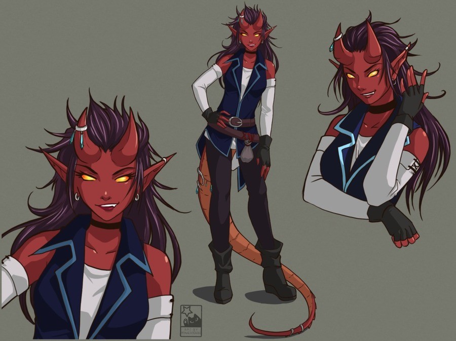 Tiefling character references.