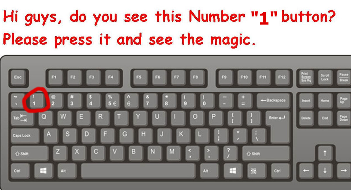 Где находится кнопка right shift Try this for magic
