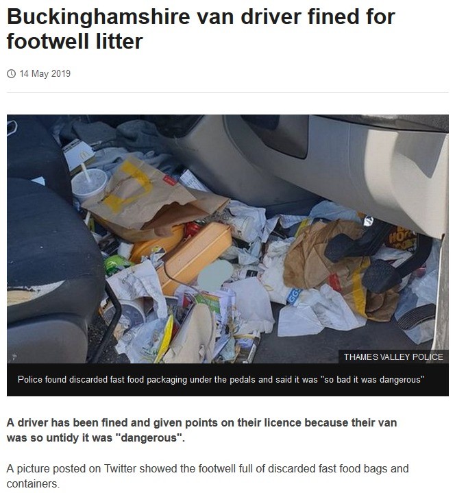 Uk Man Fined For A Rather Messy Lorry