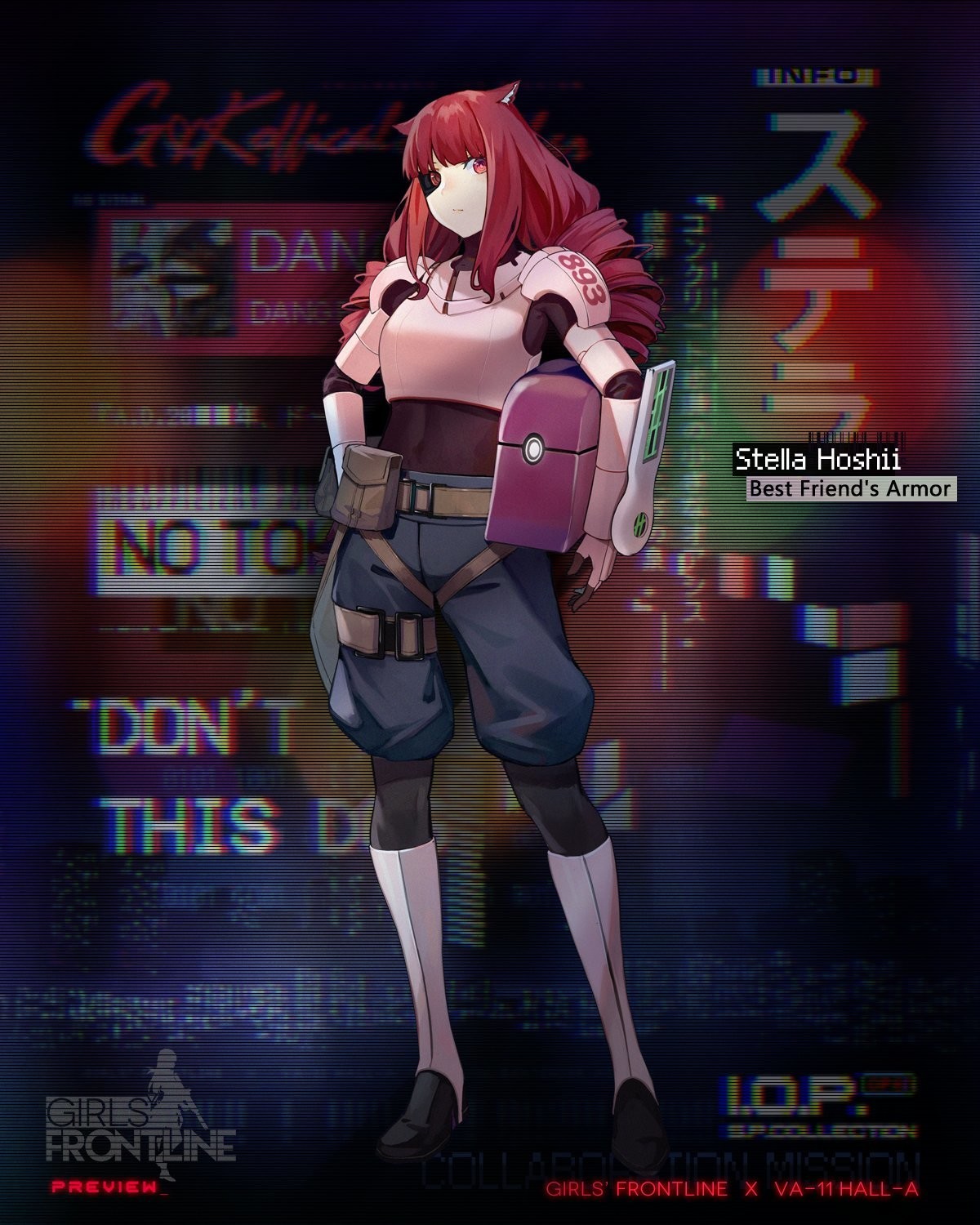 Va 11 Hall A Collaboration Costumes