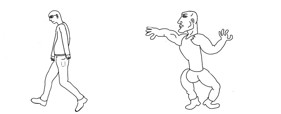 Virgin and Chad template