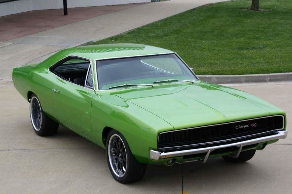 dodge charger 1969 зеленый