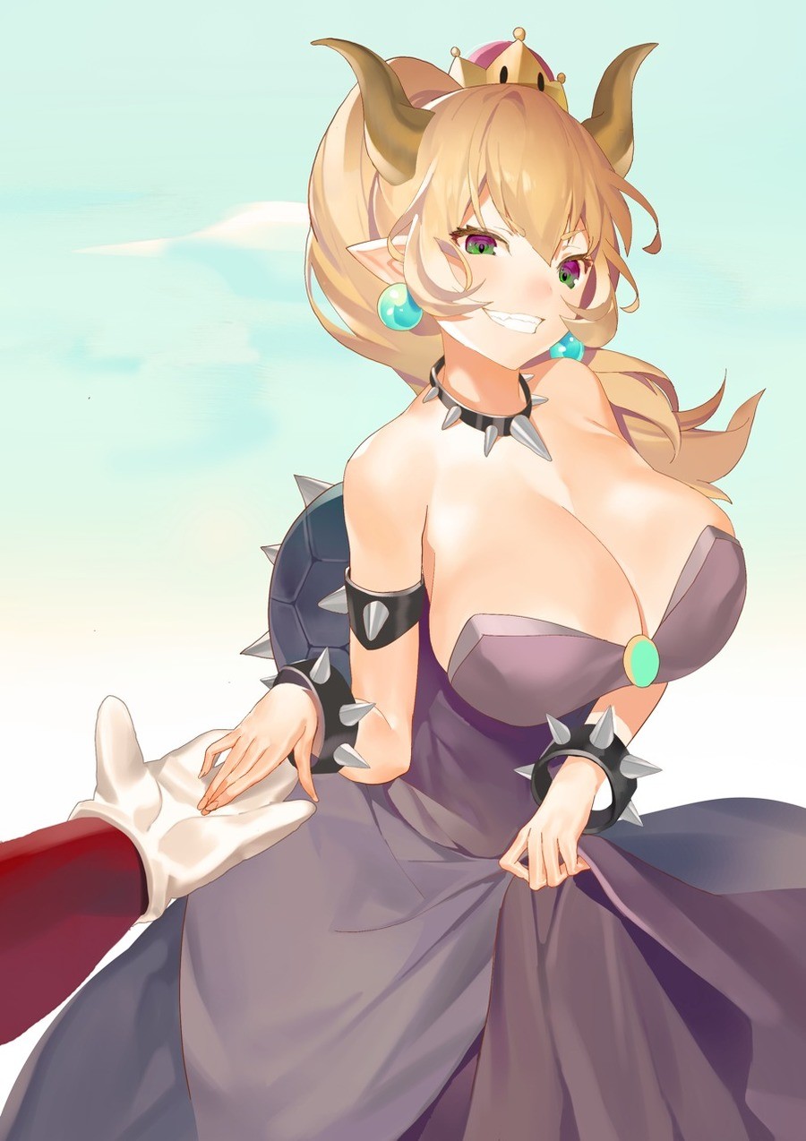 Bowsette sexy mmd huge boobs