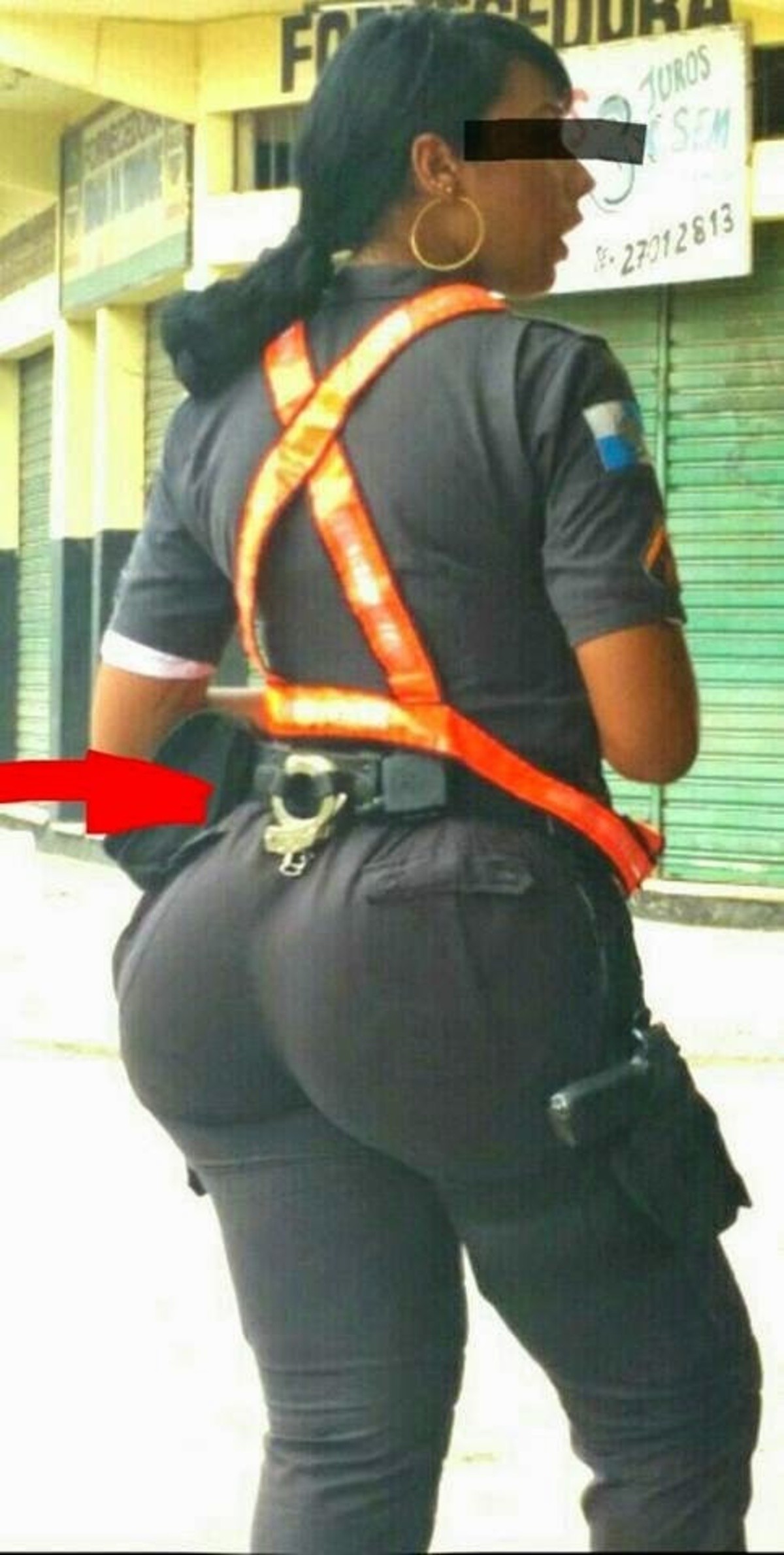 Police Girl Ass.